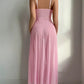 Velouré Mesh Gown Set