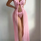 Velouré Mesh Gown Set
