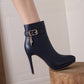 Gilded Charm Leather Boots