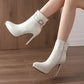 Gilded Charm Leather Boots