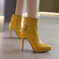 Gilded Charm Leather Boots