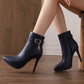 Gilded Charm Leather Boots