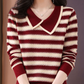 Ava Sailor-collar Knit Sweater