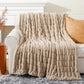 Faux Rabbit Fur Blanket Throw