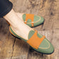 Oxford Canvas Suede Slip-Ons