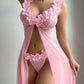 Velouré Mesh Gown Set