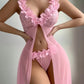 Velouré Mesh Gown Set